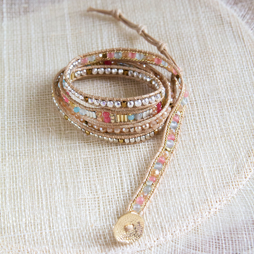 It's a Wrap Bracelet - Sorbet