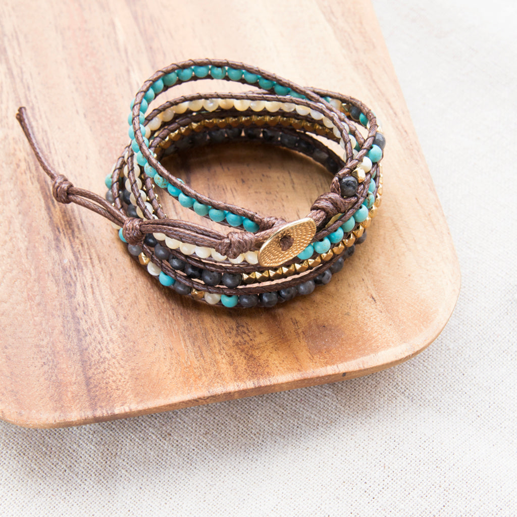 It's a Wrap Bracelet Turquoise – Embrace Jewellery