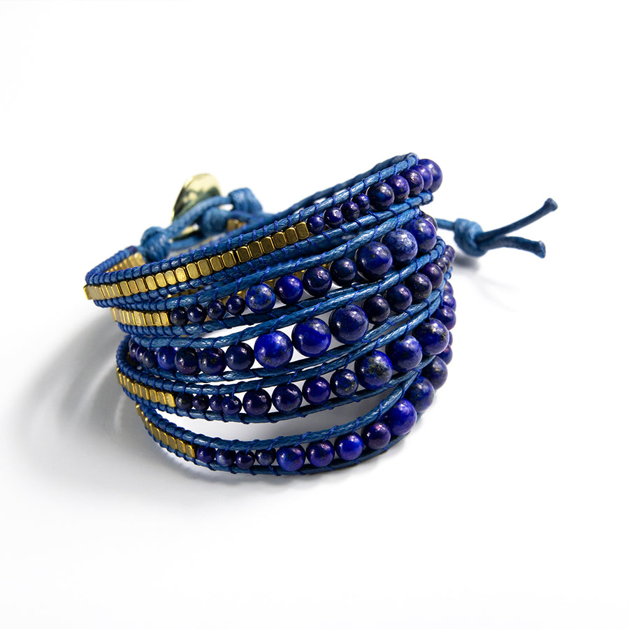 It's a Wrap Bracelet - Cobalt