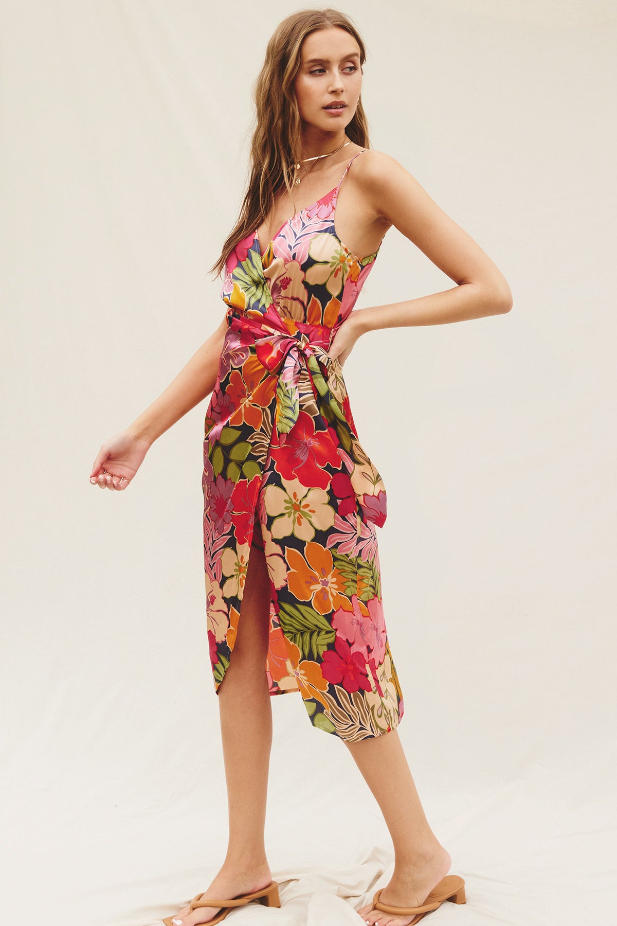 Dress Forum Hawaiian Garden Strapless Wrap Dress