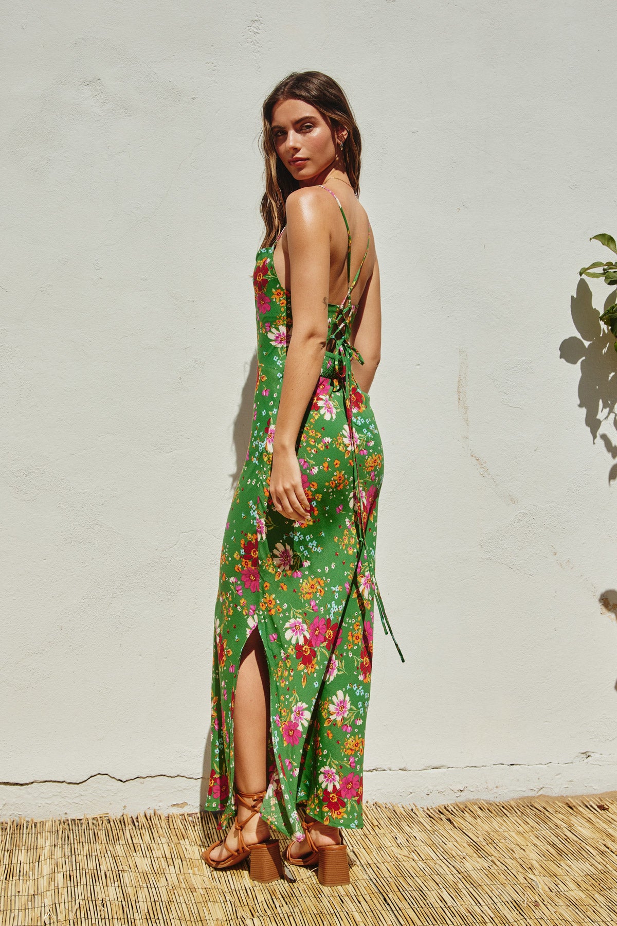 Dress Forum Spring Fling Cowl Neck Criss Cross Maxi Dress