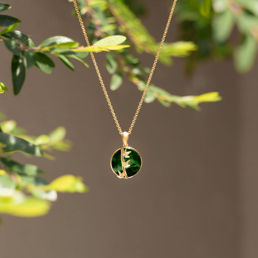 Jade Bamboo Pendant