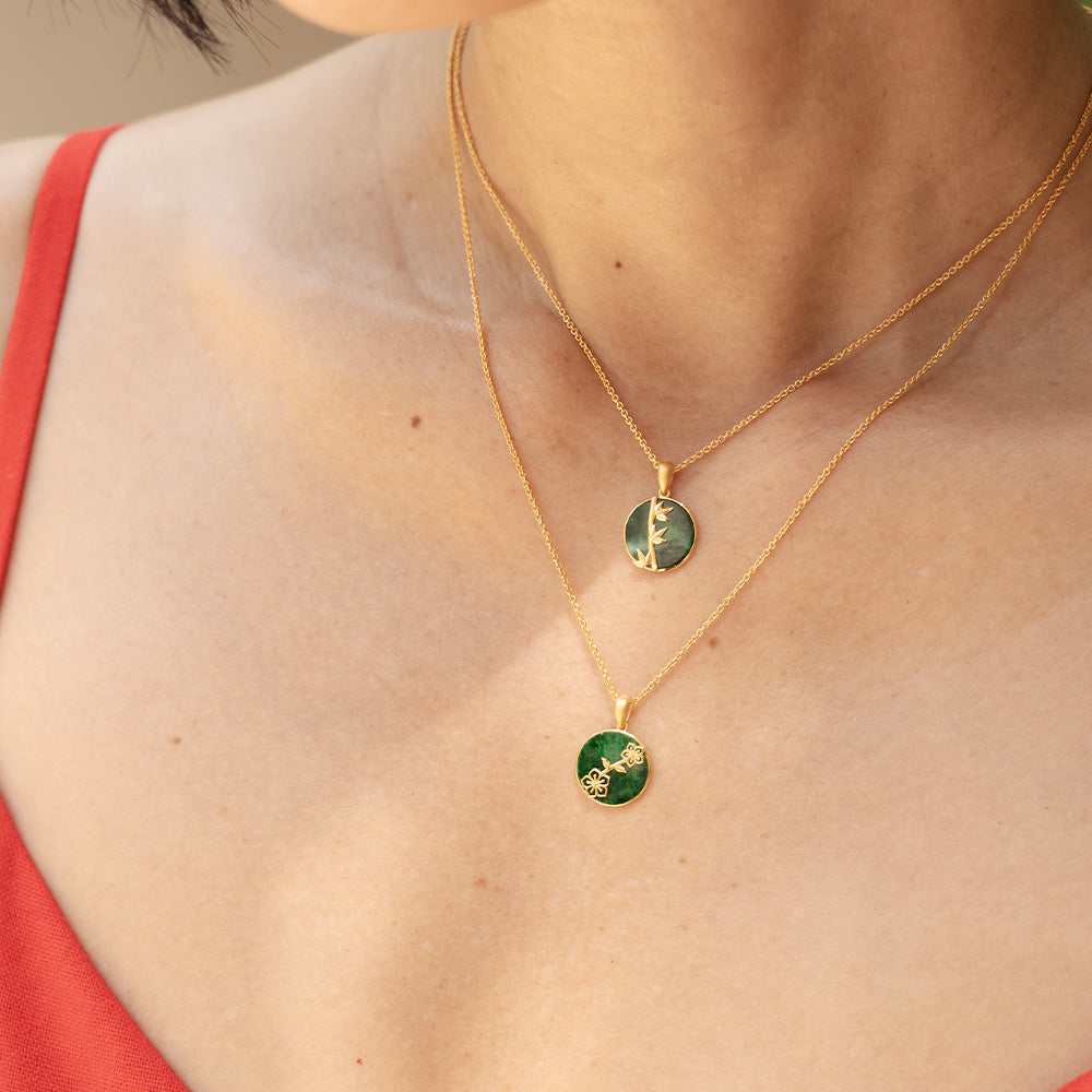 Jade Bamboo Pendant