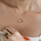 Emerald Fan Necklace