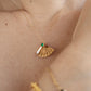 Emerald Fan Necklace