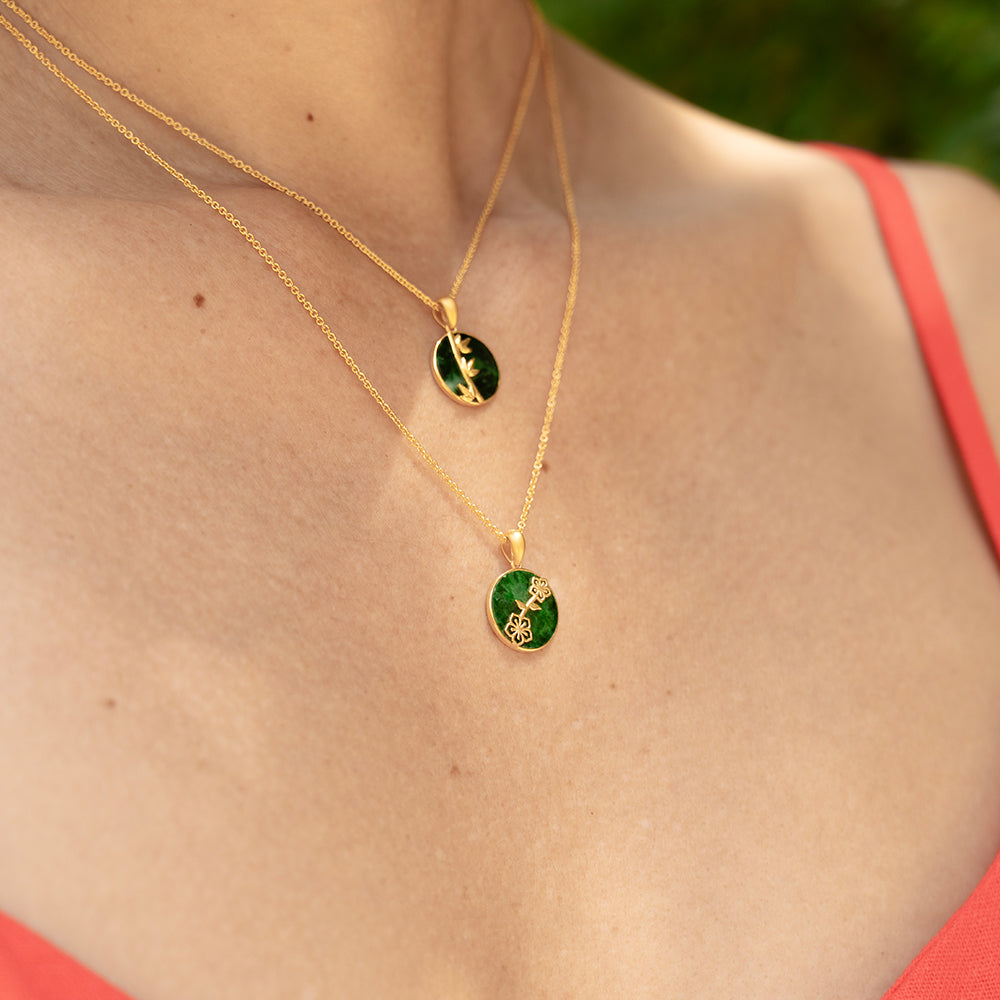 Jade Plum Blossom Pendant