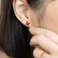 Ruby Floral Studs