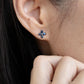 Sapphire Floral Studs