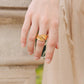24k gold plated wrap around ring