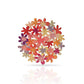 RAS Orange Bouquet Cat Pin Brooch