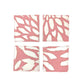 Batik Boutique Batik Reversible Coaster Set - Coral Bunga