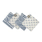 Batik Boutique Batik Reversible Coaster Set - Grey Banana Leaf