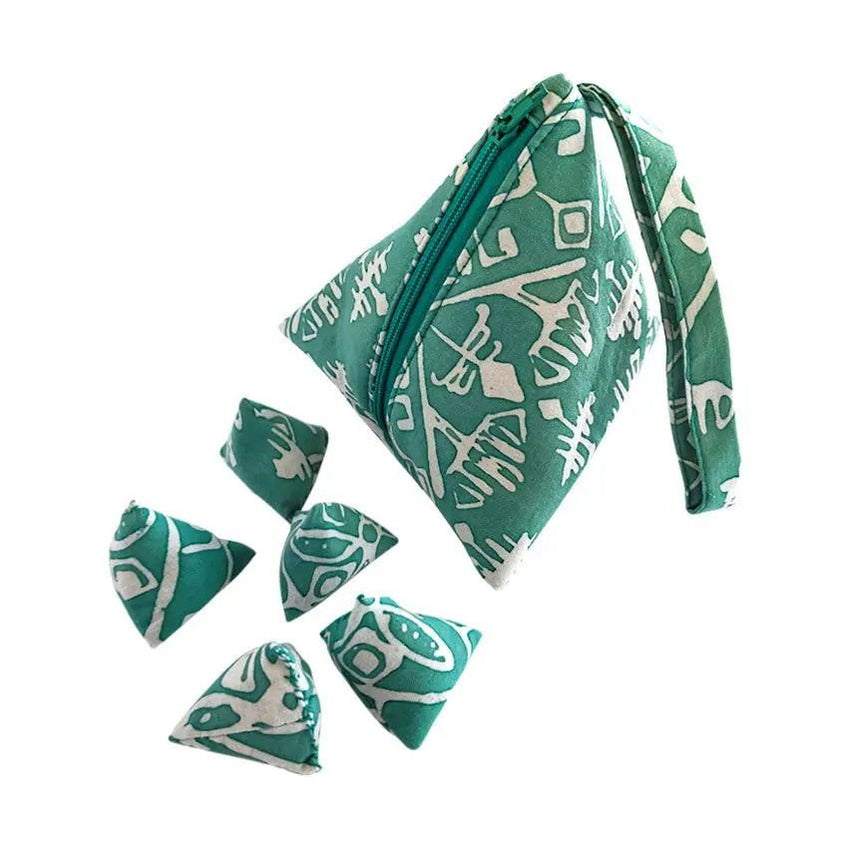Batik Boutique Batu Seremban "Five Stones" -  Turquoise Tikar