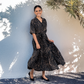 Batik Boutique Button Up Dress - Onyx Palma
