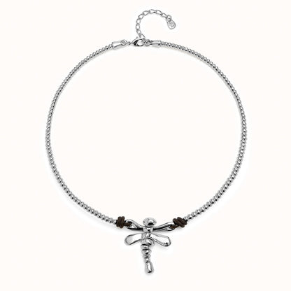 UNOde50 Dragonfly Short Necklace