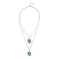 UNOde50 Nucleo Double Necklace with Faceted Crystals
