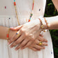 Velatti Hand Braided Freshwater Pearl & Ladybug Bracelet