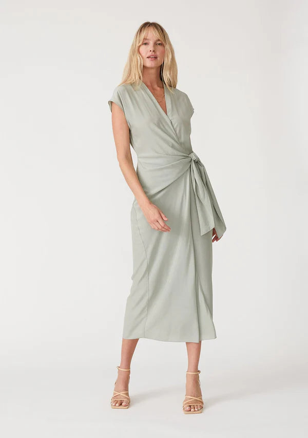 Lovestitch Iris Maxi Wrap Dress - Pistachio