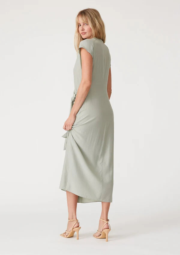 Lovestitch Iris Maxi Wrap Dress - Pistachio