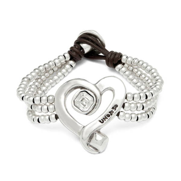 UNOde50 Triple Strand Bracelet with Heart