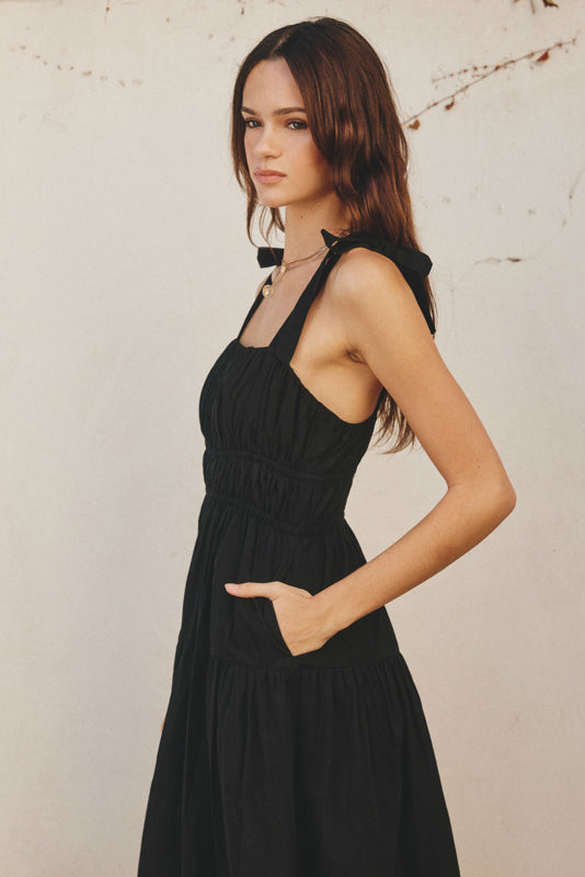 Dress Forum Bliss Midi Dress- Black