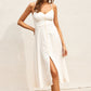 Dress Forum Heaven Sent Button Front Midi Dress- Ivory