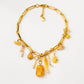 Velatti Short Links Necklace with Rutilated Quartz