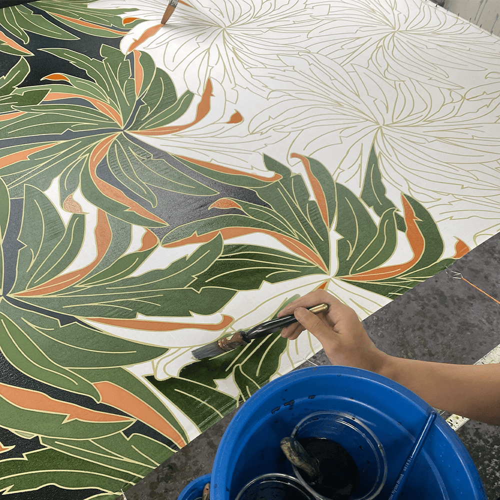 Batik Boutique Men's Batik Cuban Shirt - Jungle Palma