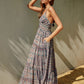 Dress Forum Mosaic Blue Halter Maxi Dress