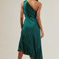 Sugarlips Marigold Aurora Pleated Maxi Dress- Emerald