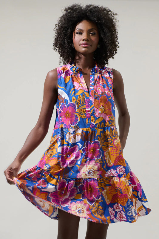 Sugarlips Eveline Floral Shift Dress