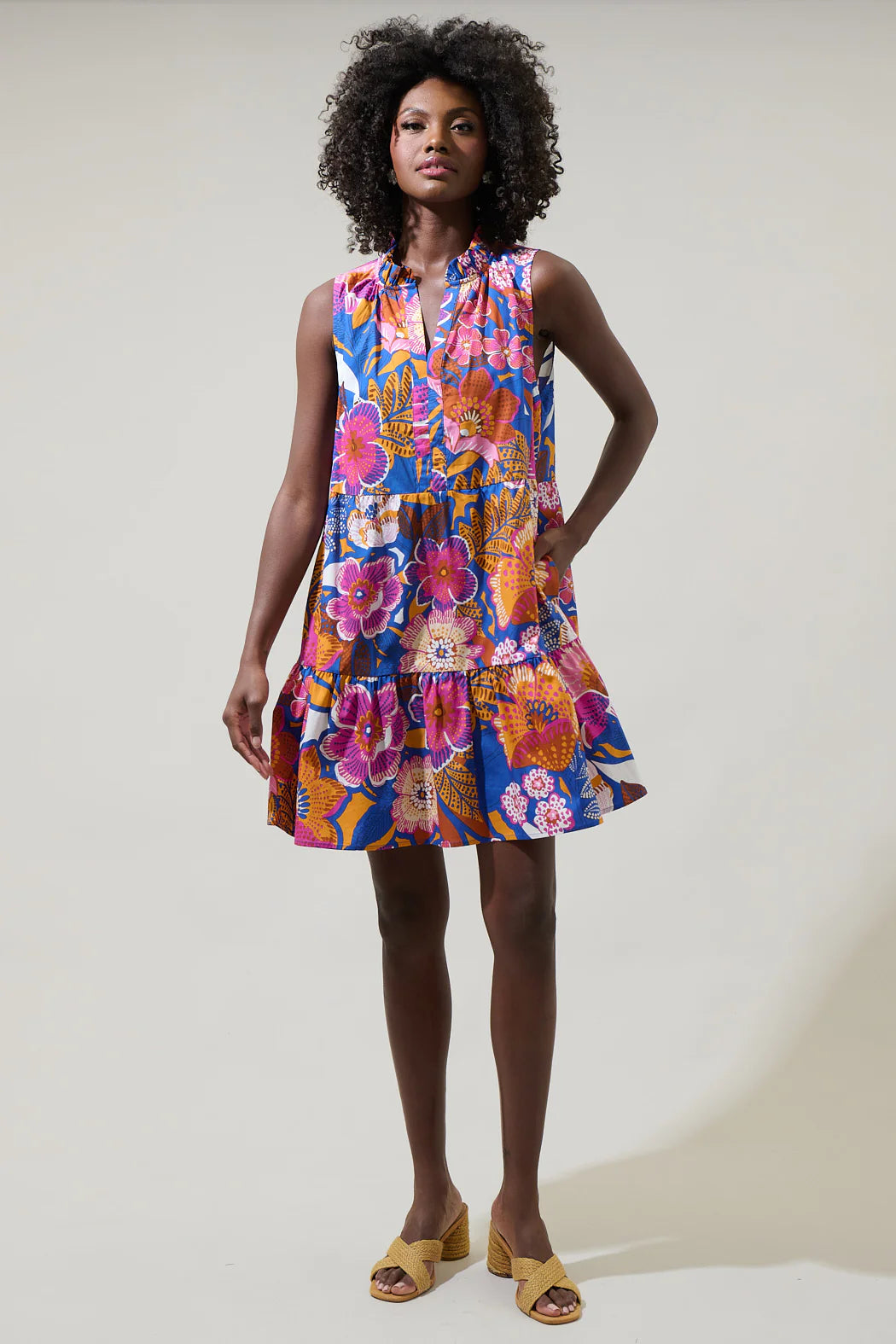 Sugarlips Eveline Floral Shift Dress