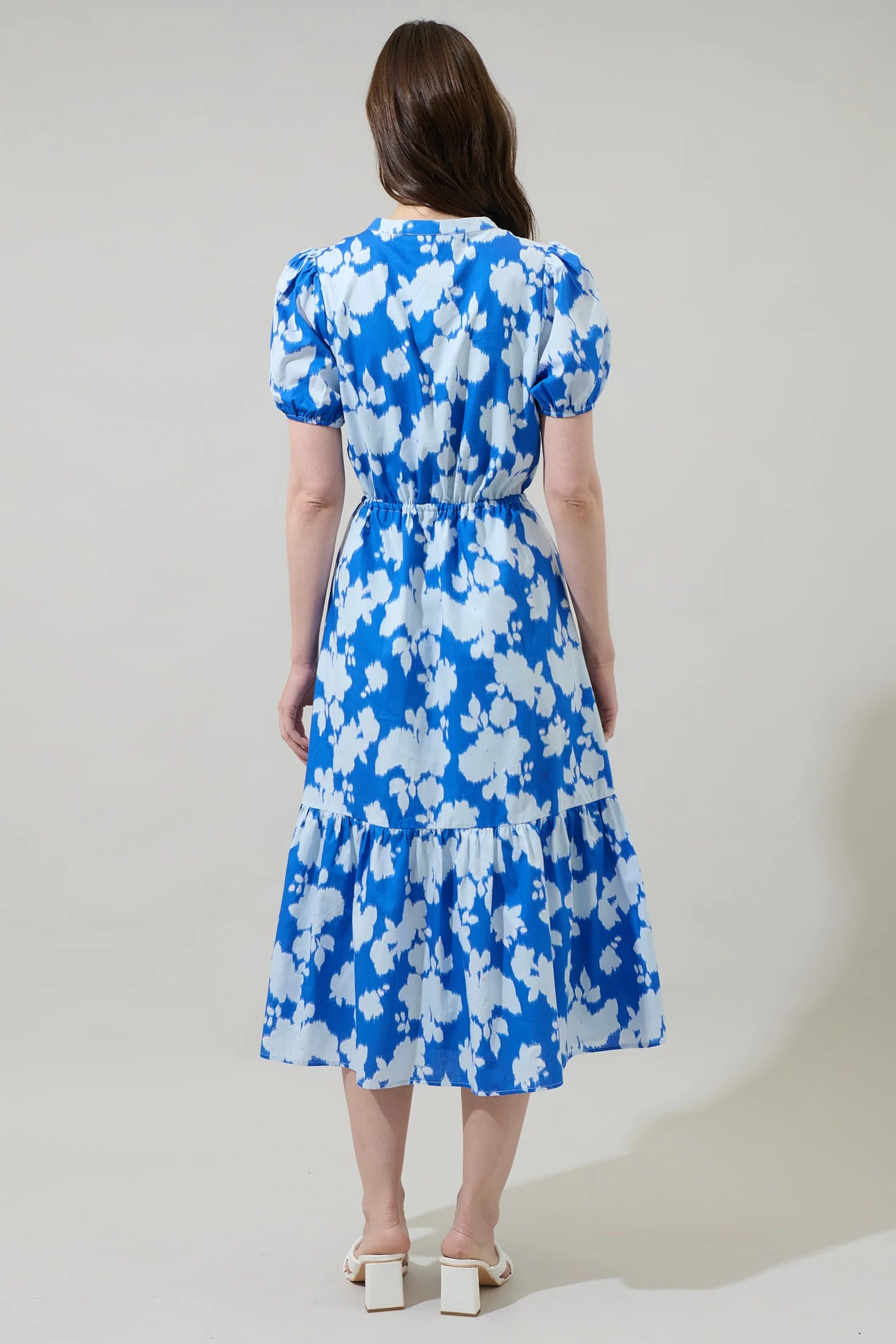 Sugarlips Grafton Floral Waist Tie Midi Dress