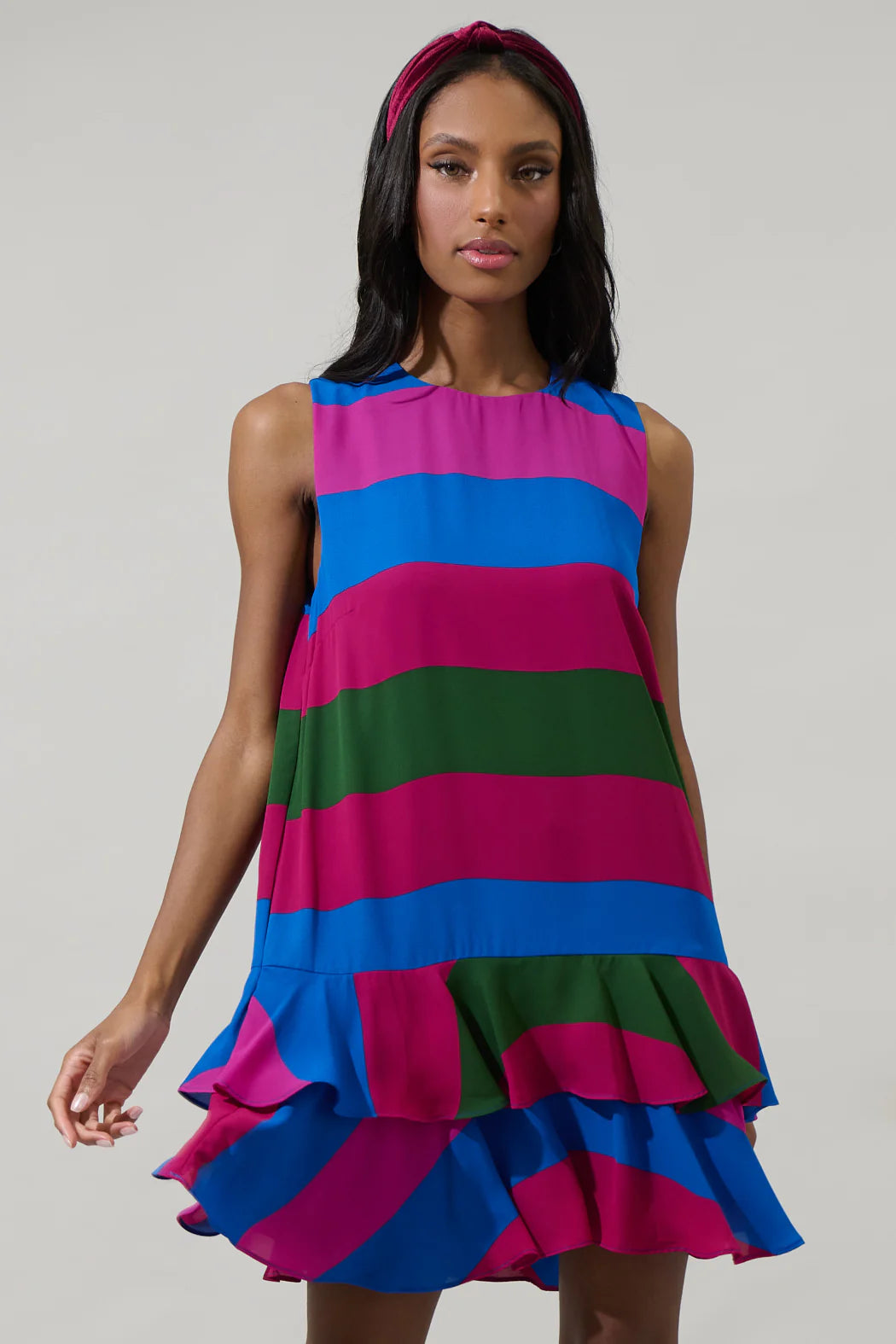 Sugarlips Saige Striped Una Shift Dress