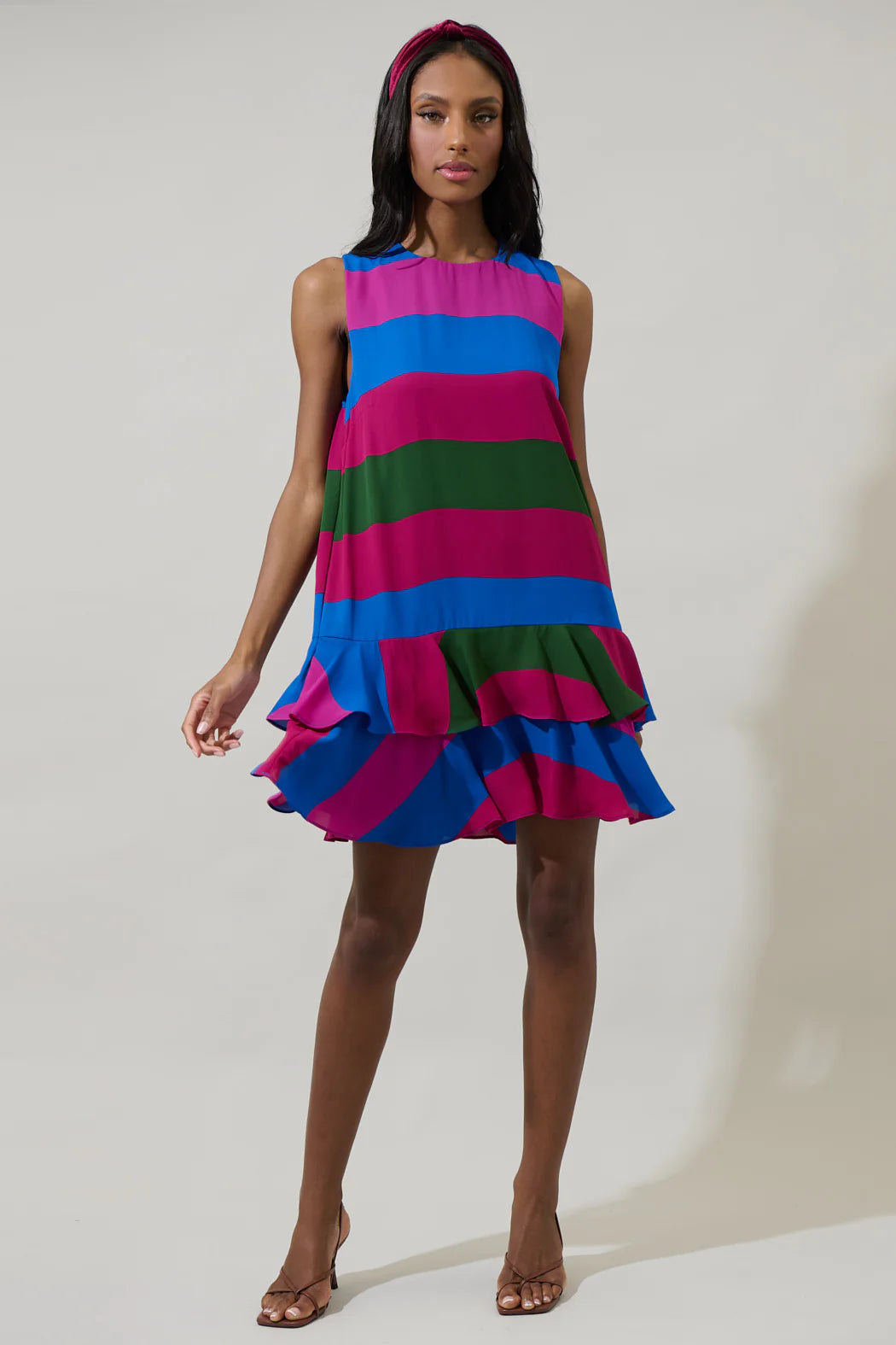 Sugarlips Saige Striped Una Shift Dress