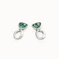UNOde50 Green Crystal Twist Studs
