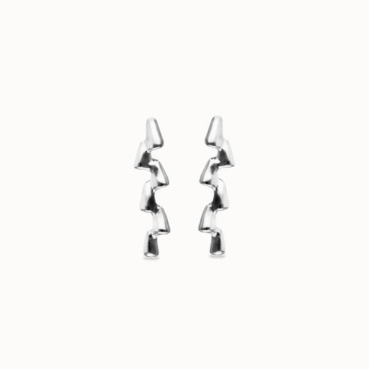 UNOde50 Elongated Zig Zag Earrings