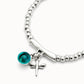 UNOde50 Stretch Bracelet with Murano Glass & Dragonfly Charm