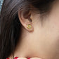 Petite Bloom Blue Chalcedony Earrings