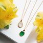 Green Onyx Oval Necklace