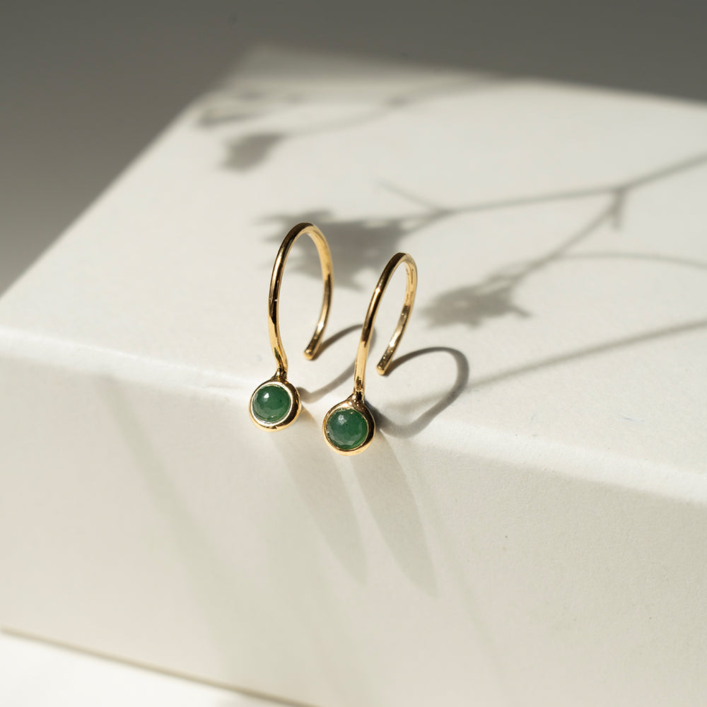 Green Whisper Earrings