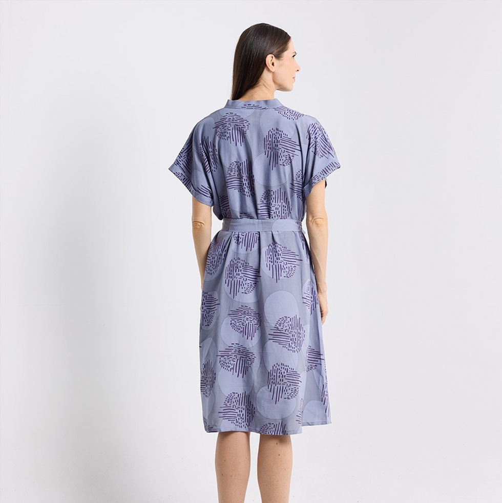 Batik Boutique Ayaz Shirt Dress Dress - Violet Yuan Dian