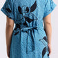 Batik Boutique Ayaz Shirt Dress Dress - Azure Blooming Lace