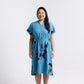 Batik Boutique Ayaz Shirt Dress Dress - Azure Blooming Lace