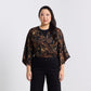 Batik Boutique Tie Front Kimono - Black Leopard
