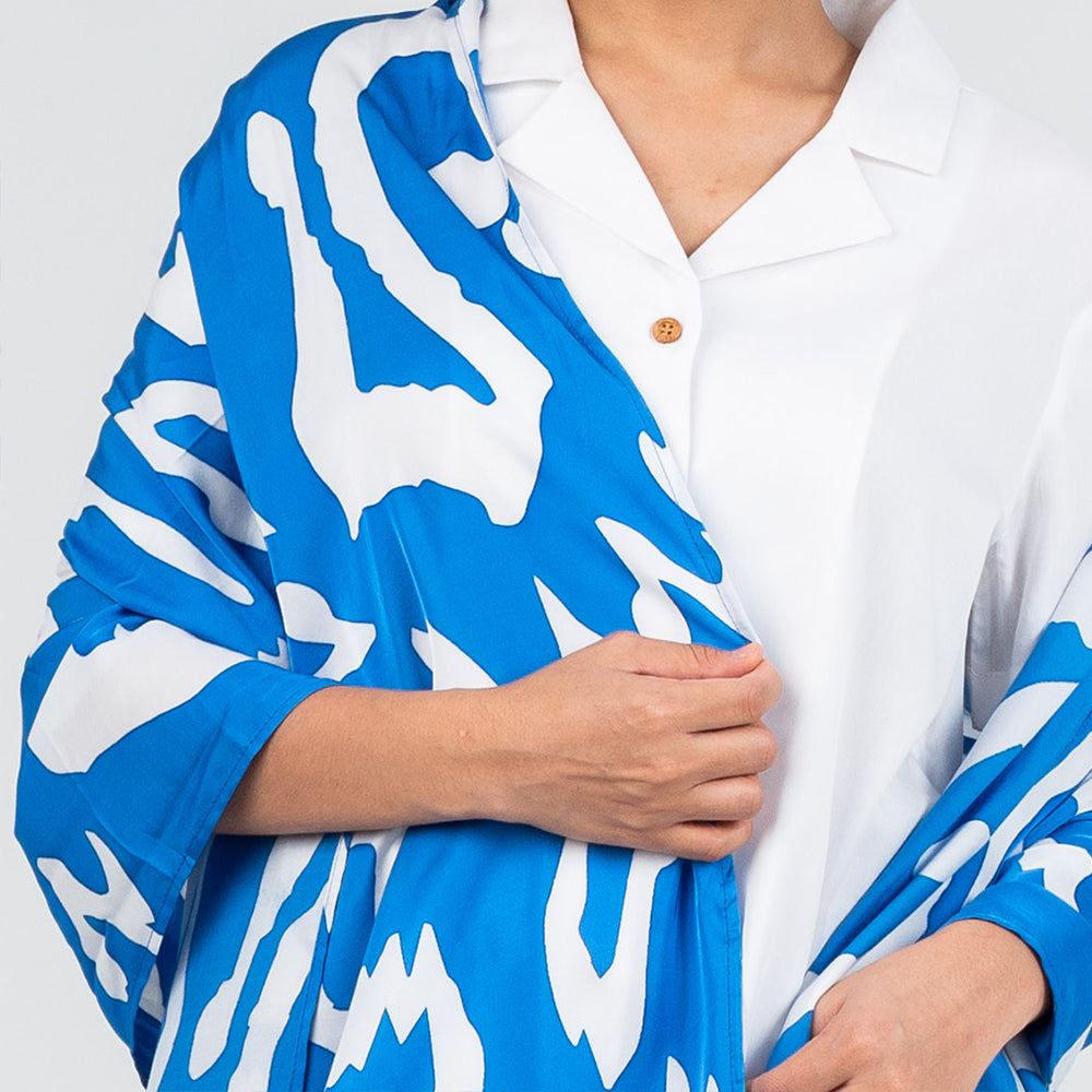 Batik Boutique Scarf - Blue Rimba