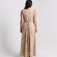 Batik Boutique Maxi Dress - Tan Orchid