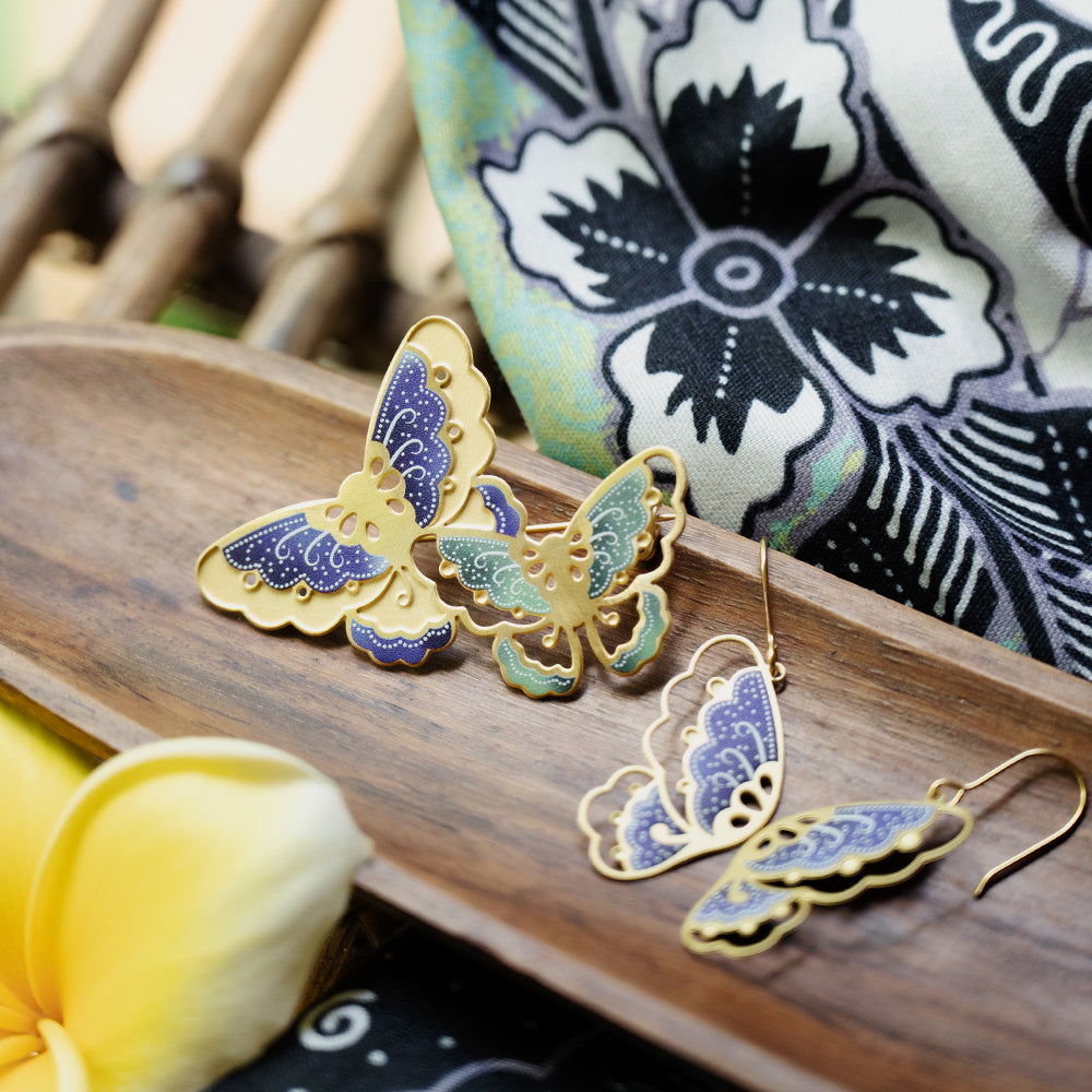 Batik Butterfly Brooch
