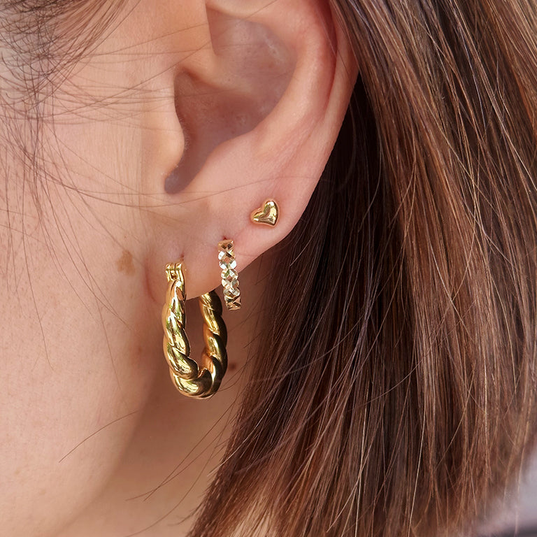 Bitty Heart Studs