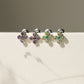 Gem Bloom Studs with Amethyst